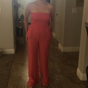 Coral jumpsuit