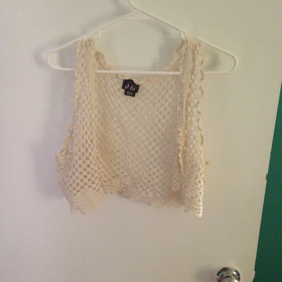 Cream colored cardigan