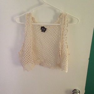 Cream colored cardigan