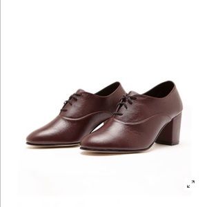 AA High Heel Bobby Leather Lace-Up
