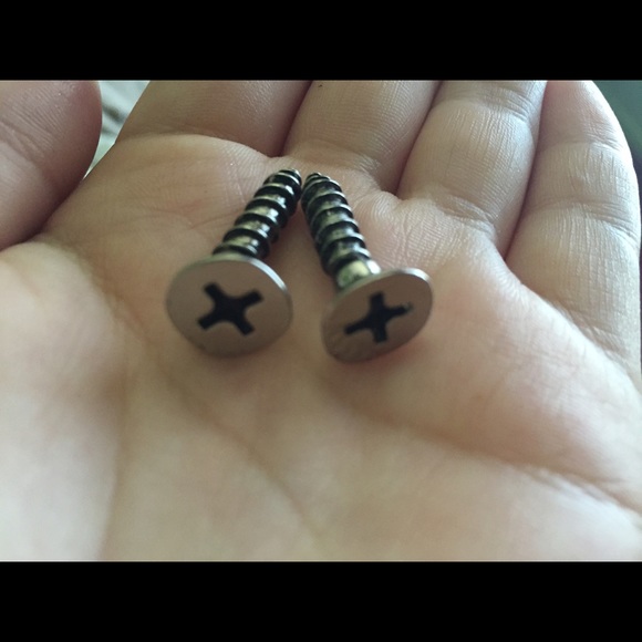 Screw earrings 🔩 never worn!!