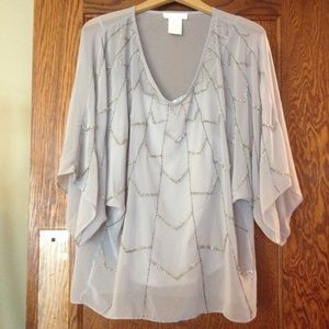 MM Couture beaded top