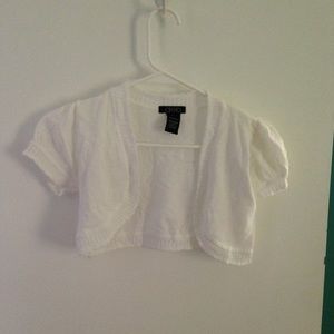 White cardigan