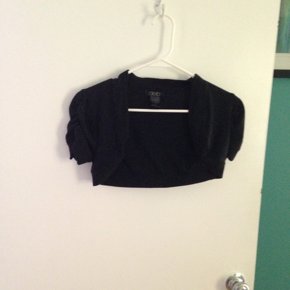 Black cardigan