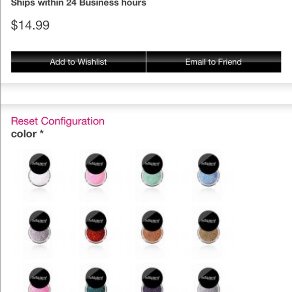 4 Bellápierre glitter eyeshadows - Picture 4 of 4