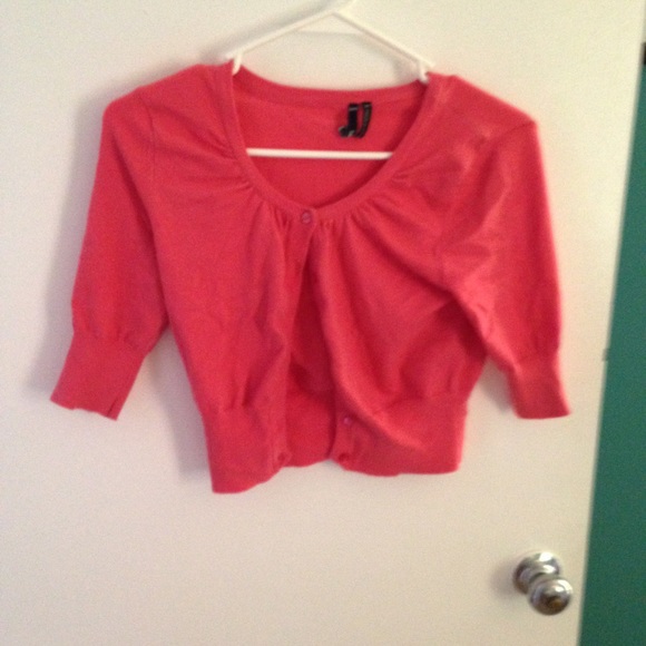 Peach cardigan
