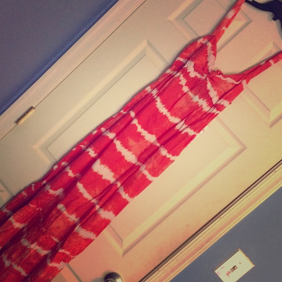 Tie dye maxi dress