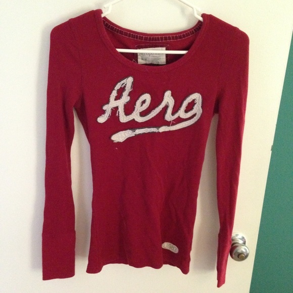 Red long sleeved shirt