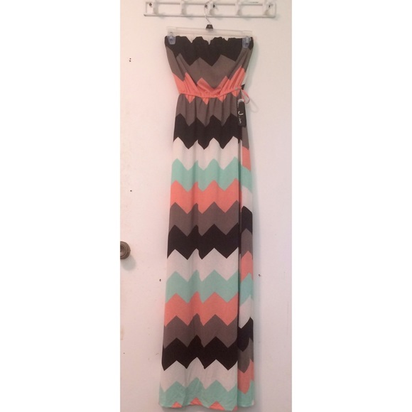 Chevron Maxi Dress
