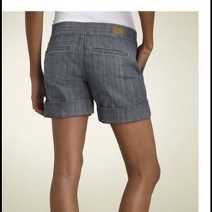 See Thru Soul Cuff Stretch Denim Shorts