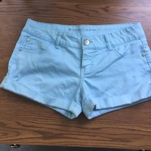 Pale blue shorts