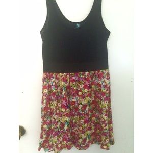 Black and Floral Sundress