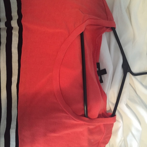 Salmon Striped Top - Picture 2 of 4