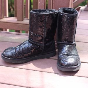 UGG Classic Short Sparkles (Black)