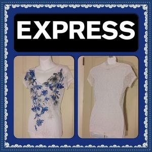 2/$10 🎉HP 6/29🎉 Express Rhinestone Print T-Shirt