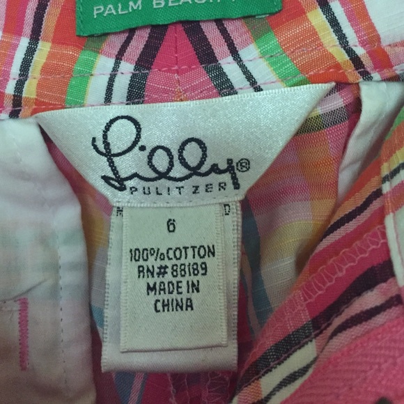 Lilly Pulitzer women's shorts sz 6. Like new
