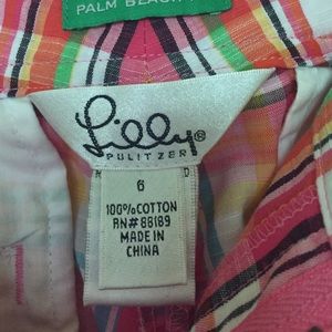 Lilly Pulitzer women's shorts sz 6. Like new