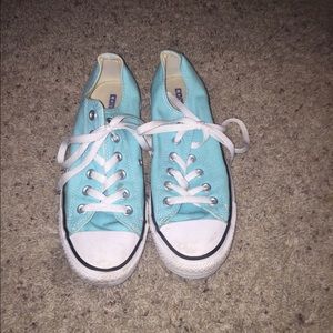 Light teal Converse