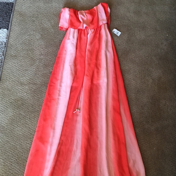 Brand new coral maxi dress