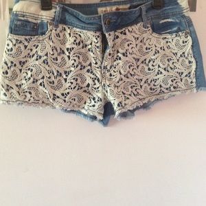 Denim shorts