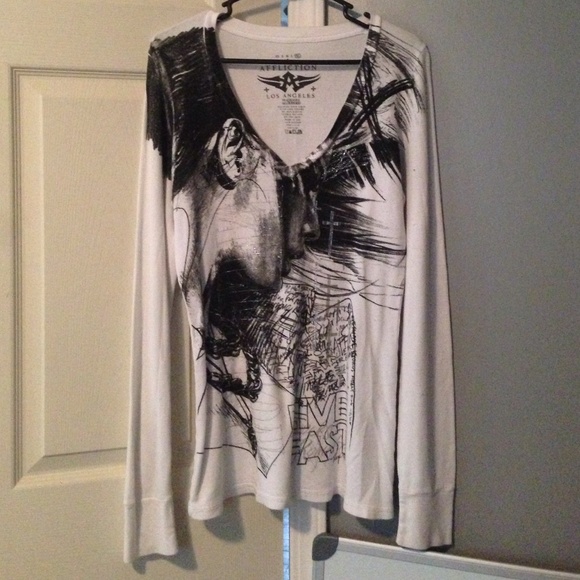 Affliction long sleeved tshirt