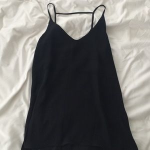Black tank top