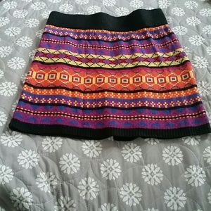 Fitted Print Skirt
