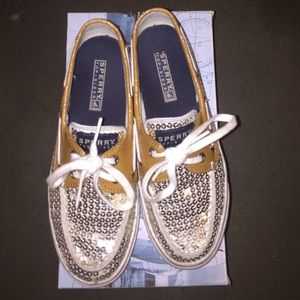 Sequin Sperry shoes