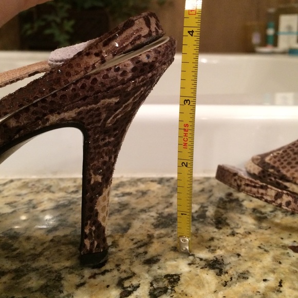 Great Python slingback sandals - Picture 4 of 4