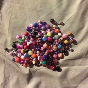 Assorted belly rings