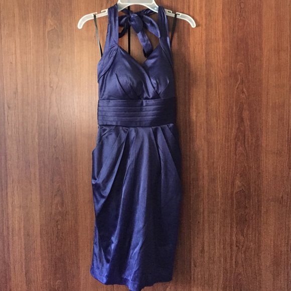 Juniors Blue/purple halter top dress!