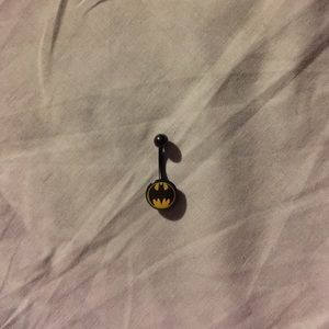 Batman belly ring