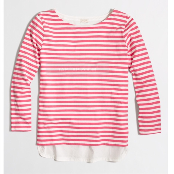 J. Crew Woven-back top in stripe