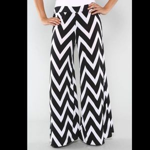 Chevron palazzo pants