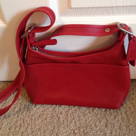 Authentic Red Coach purse