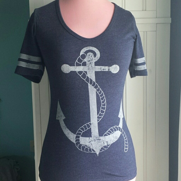 Super soft vintage look nautical tshirt