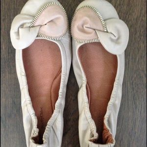 See by Chloe leather zipper bow ballet flat