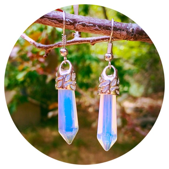 Brandy Melville Accessories - Natural Stone Opalite Earrings