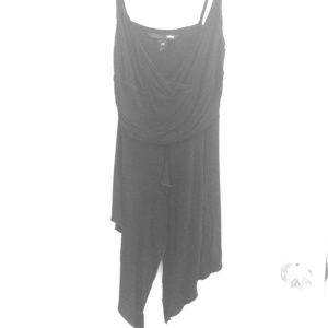 Sexy tank top with folded detail