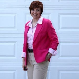 Leslie Fay Jackets & Coats - Hot pink vintage boyfriend blazer Leslie Fay Jackets & Coats - Hot pink vintage boyfriend blazer
