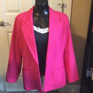 Leslie Fay Jackets & Coats - Hot pink vintage boyfriend blazer Leslie Fay Jackets & Coats - Hot pink vintage boyfriend blazer