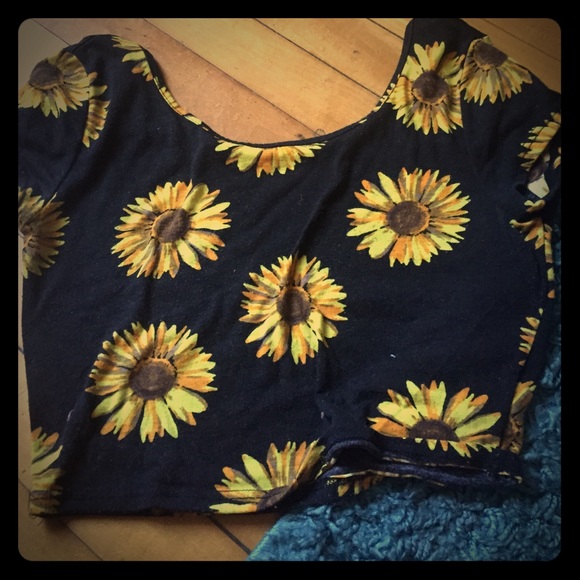 Sunflower crop top