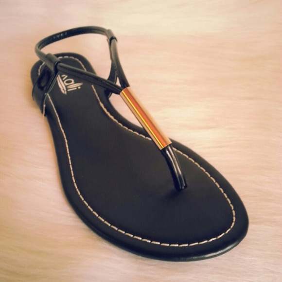 Black K Sandals