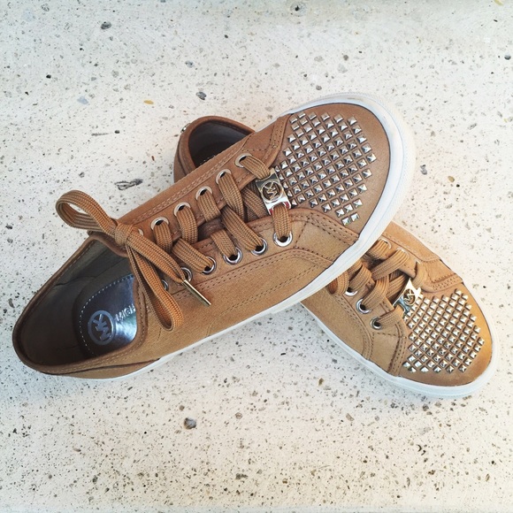 Michael Kors Shoes - Michael Kors Boerum Metallic Studded Sneakers