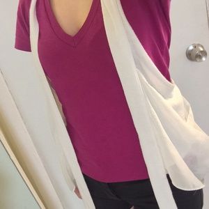 White UO drapey vest