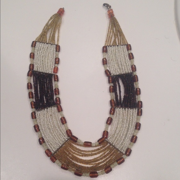 Tribal bead necklace
