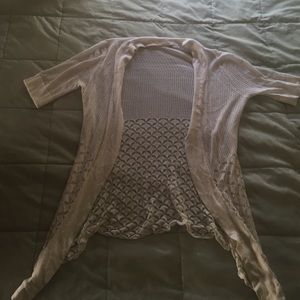 White short sleeve sweater