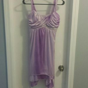 Purple cocktail dress