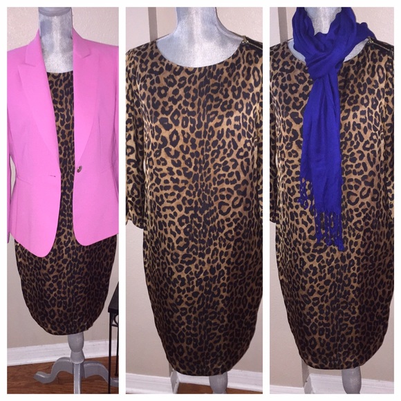 Jones New York Dresses & Skirts - NWT-Jones New York Leopard Career Dress