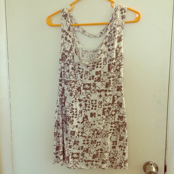 Brown printed RVCA dress